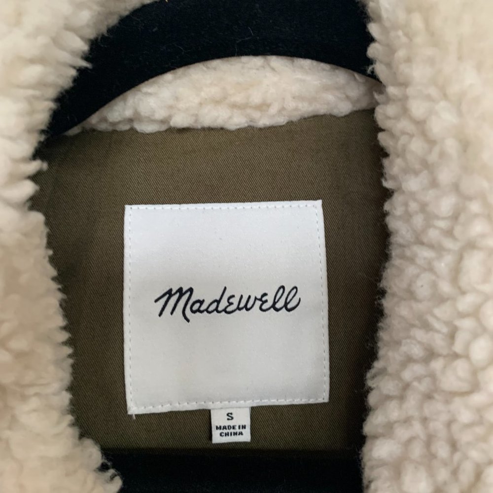 Madewell Portland Sherpa Jacket Size S - Picture 6 of 6